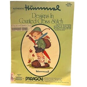 Vintage Hummel Counted Cross Stitch Pattern Book 1980 Paragon Needlecraft 5648F‎